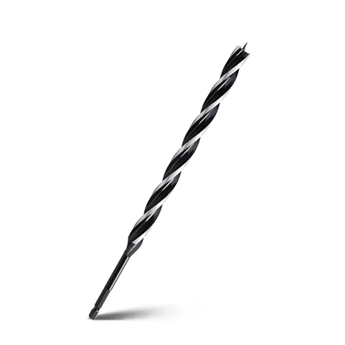 Miniatura 35 de Broca de taladro de barrena de 1-1/2" x 6" para madera, vástago hexagonal de tres estrías, broca de barrena larga para madera blanda y dura, tocón