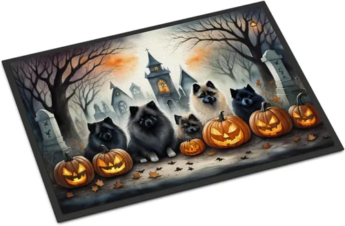 Miniatura 63 de Caroline's Treasures DAC2011MAT - Felpudo de Halloween espeluznante con diseño de Beagle, de 18 x 27 pulgadas, para interiores y exteriores