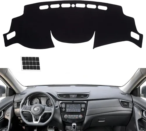 Miniatura 47 de TUCAREST Funda para salpicadero Compatible con Ch-Evy Silverado 1500/2500 HD/3500 HD 2019-2023, GM-C Sierra/HD 2500/ HD 3500 2019-2023, alfombrilla