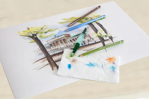 Miniatura 5 de Faber-Castell Art and Graphic - Pincel de agua autodehumedecido, portátil y recargable