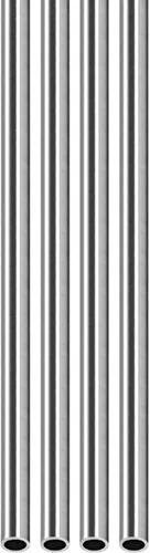 Miniatura 27 de DTGN Tubo de acero inoxidable 304 de 0.276 in x 0.008 in x 9.843 in (ODxWall TxL) - Paquete de 4 - Bueno para equipos de maquinaria - Tubos de metal