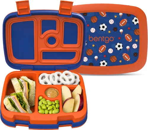 Miniatura 30 de Bentgo Kids Prints - Lonchera de 5 compartimentos estilo bento, a prueba de derrames, porciones de tamaño ideal para niños de 3 a 7 años, duradera