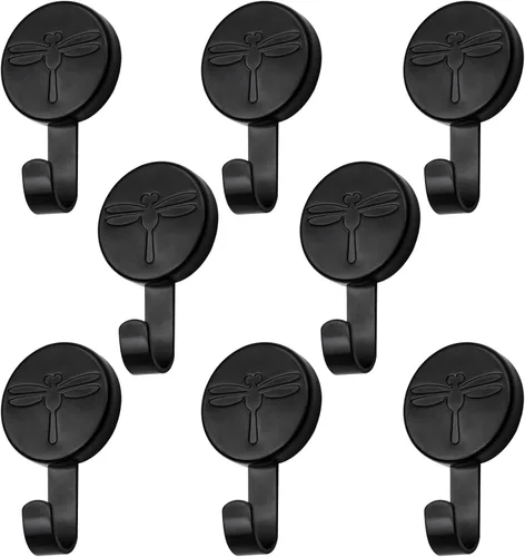 Miniatura 8 de Ganchos magnéticos, colgador magnético confiable resistente para superficies y puertas de metal (paquete de 4)