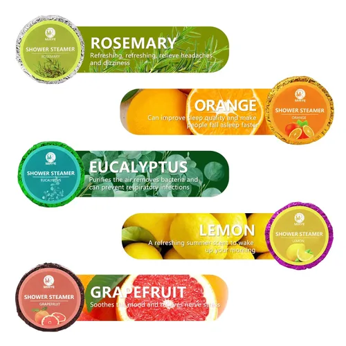 Miniatura 3 de 40 vaporizadores de ducha para mujeres u hombres, bomba de ducha de 10 aromas orgánicos con aceite esencial natural relajación, cuidado personal