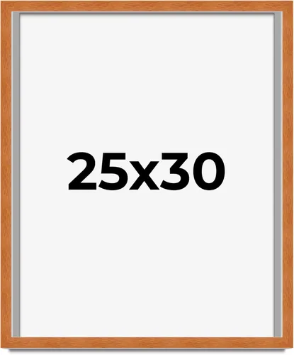 Miniatura 235 de Marco de 3 x 3 pulgadas, marco de madera maciza de nuez miel tradicional marrón Ancho de moldeo de 0.875 pulgadas Profundidad de conejo de 0.875