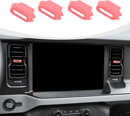 Miniatura 15 de RAZPOY para Bronco - Ajuste de salida de aire acondicionado 4 piezas, cubierta de ventilación de salida de aire central compatible con accesorios