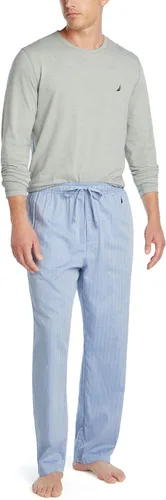 Miniatura 2 de Nautica Pantalón de pijama para dormir con cintura elástica 100% algodón suave para hombre