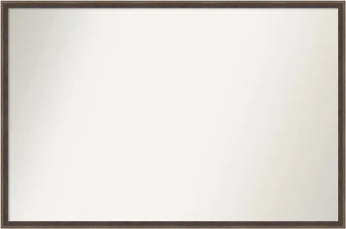 Miniatura 66 de Amanti Art Brown Bathroom Mirror for Over Sink, 23x41 Custom Made Hardwood Wedge Mocha Rectangle Vanity Mirror, Large Modern Wood Frame, Hangs
