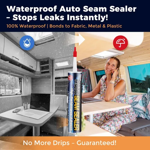 Miniatura 4 de Sellador de costuras automotriz, adhesivo impermeable de alta resistencia de grado profesional para camiones, marina, reparación de carrocerías