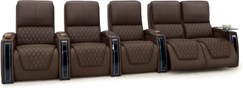 Miniatura 81 de Seatcraft Apex Zero-Gravity CoolZero - Asiento de cine en casa de cuero italiano, reposacabezas eléctrico, lumbar eléctrico, reclinable eléctrico