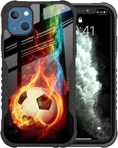 Miniatura 7 de Funda compatible con iPhone 13/14, a prueba de golpes, arañazos, diseño Kawaii de gato, color negro