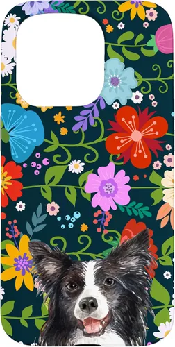 Miniatura 13 de Funda para iPhone 14 Border Collie Ditsy Flower Floral Pattern para mujer