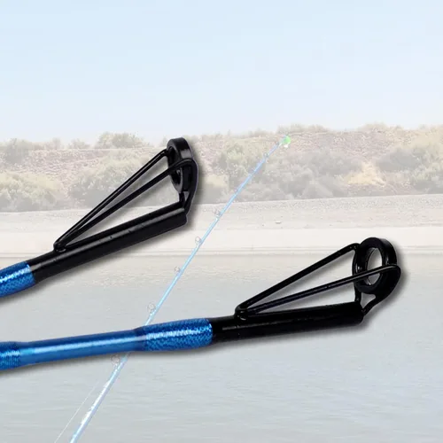 Miniatura 5 de Fiblink Caña de pescar para bagre, 1 pieza/2 piezas, caña de pescar portátil de viaje pesado para gatos (6'/6'6"/7'/8'/9')