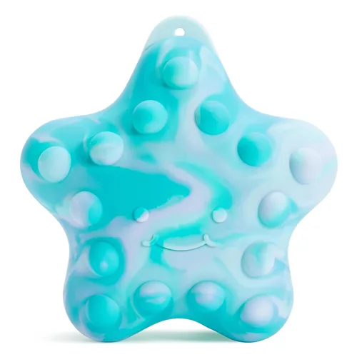 Munchkin Juguete de baño Pop Squish, juguete de bañera para bebés y niños pequeños sin moho con juego sensorial y antiestrés, estrella de mar