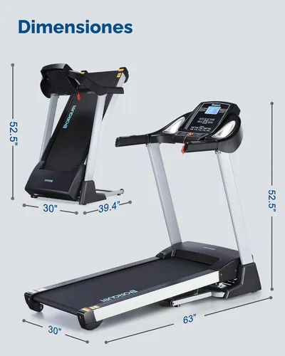 Miniatura 8 de Auto Incline BORGUSI Treadmill, Heavy Duty Treadmill for Home, Wide Belt