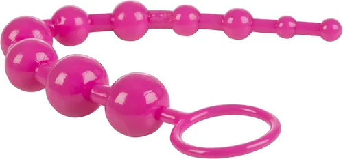 Miniatura 4 de CalExotics Shane's World Starter Anal Pleasure Beads - Juguete sexual para adultos para él y parejas, color rosa