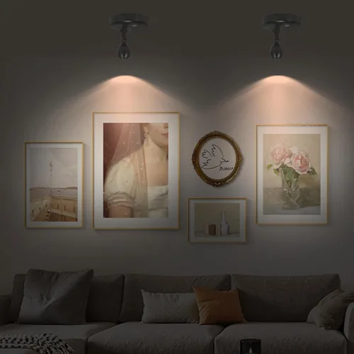 Miniatura 2 de Foco inalámbrico a pilas, luces ascendentes RGB con control remoto y temporizador, luz LED para plantas de interior, iluminación de acento para Negro