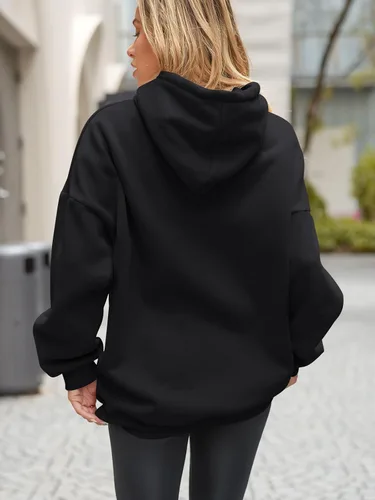 Miniatura 2 de EFAN Sudaderas con capucha de gran tamaño para mujer, sudaderas de forro polar con capucha, suéteres casuales y cómodos, ropa de moda de otoño 2023