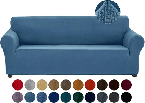 Miniatura 17 de Joccun Funda Elástica para Silla Sofá, Funda de Sofá de 1 Pieza Tela Jacquard de Spandex con Parte Inferior Elástica, Protector de Muebles Lavable