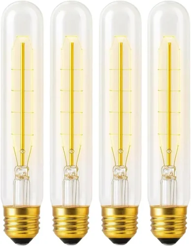 Miniatura 20 de Bombillas LED G16.5, regulables, 4 W (equivalente a 40 W), blanco cálido 2700 K, 400 lúmenes, base media E26, estilo de filamento vintage, sin