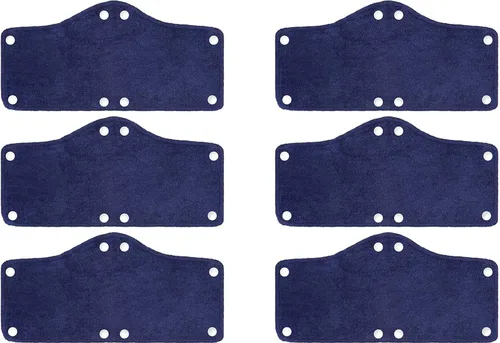 G & F Products Banda para el sudor, paquete de 6 unidades, forro a presión, 100% algodón, lavable, absorbe el sudor, suave y transpirable, costuras