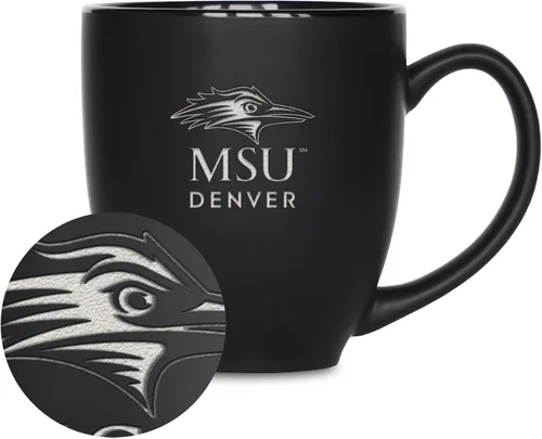 Miniatura 21 de Rico Industries - Taza de cerámica mate negra con grabado láser estándar de 15oz para NCAA (escuelas T & U) - Para bebidas calientes o frías