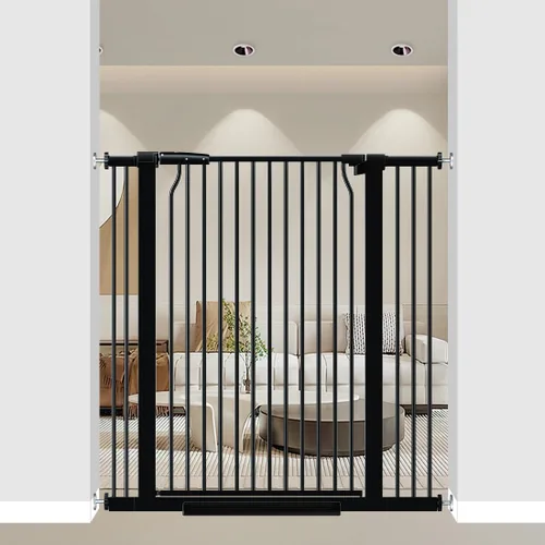 Puerta de bebé extra alta de 40.55 pulgadas para marcos de puertas, puerta para perros de 32.6 a 40.5 pulgadas de ancho para interiores, puerta alta