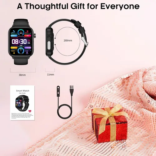 Miniatura 8 de Yowow BIT Reloj inteligente para hombres y mujeres (recepción/hacer llamadas), monitor de actividad física IPS de 1.96 pulgadas, frecuencia