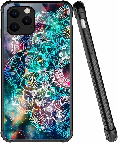 Miniatura 53 de ZHEGAILIAN Funda compatible con iPhone 7/8 Plus, funda de vidrio orgánico para niñas, mujeres y hombres, diseño de cuatro esquinas, antiarañazos, a