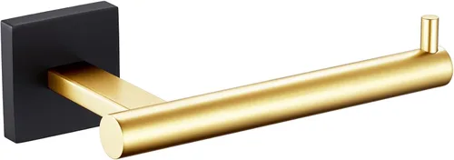 Miniatura 15 de KOKOSIRI Soporte de papel higiénico Dispensador de papel tisú para baño Portarrollos de baño Acero inoxidable dorado cepillado B2005BG Oro cepillado