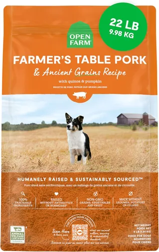 Miniatura 15 de Open Farm, Alimento seco para perros con granos ancestrales, rico en proteínas y nutrientes, 90% de proteína animal mezclada con frutas, verduras