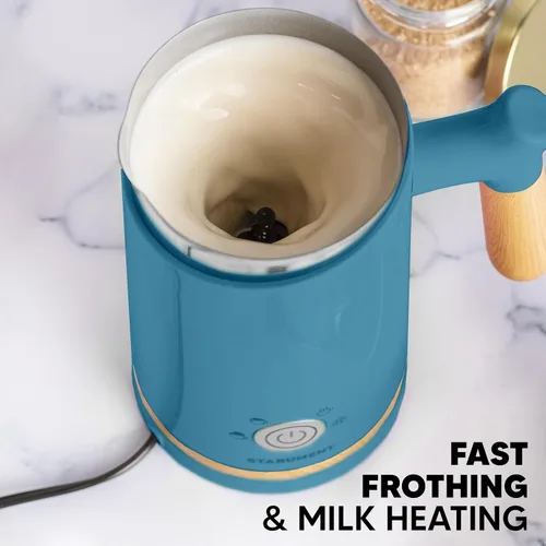 Miniatura 2 de Starument Espumador de leche eléctrico – Espumador automático de leche y calentador para café, café con leche, capuchino, otras bebidas cremosas – 4