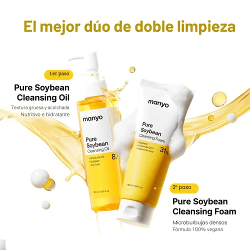 Miniatura 7 de MANYO Aceite de Limpieza Puro Limpiador Facial Coreano, Derrite Puntos Negros, Eliminación Diaria de Maquillaje con Aceite de Argán, Cuidado