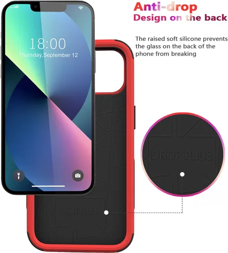 Miniatura 4 de Diverbox Funda para iPhone 13 [A prueba de golpes] [A prueba de caídas] [A prueba de polvo], Funda de Teléfono de Protección Resistente para Apple