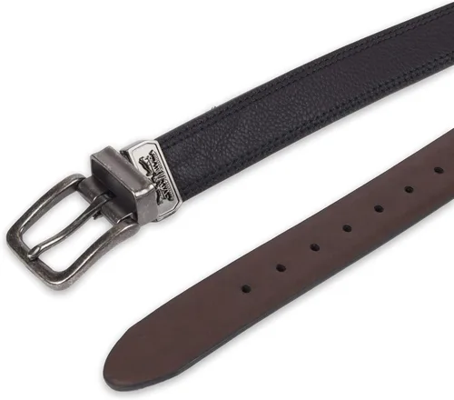 Miniatura 32 de Levi's Cinturón para niños grandes, cinturón reversible dos en uno informal apto para la escuela