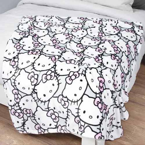 Miniatura 5 de Jay Franco Hello Kitty - Manta con caja de regalo de casa de juegos - Manta de felpa mide 46 x 60 pulgadas - Ropa de cama de forro polar súper suave