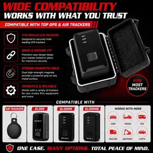 Miniatura 8 de Spy Spot Funda magnética para rastreador GPS – Caja de bloqueo magnética resistente a la intemperie para rastreadores GPS y llaves de repuesto