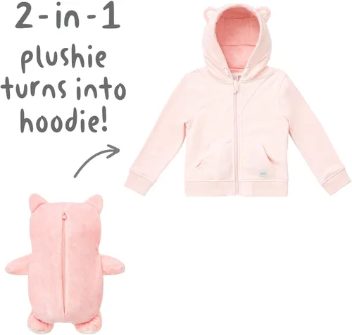 Miniatura 3 de Cubcoats Sudadera con capucha 2 en 1 para niños y peluche suave, Marrón
