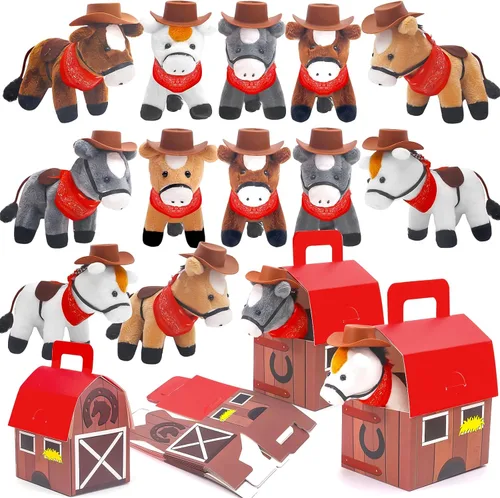 Miniatura 10 de HAPGFS 12 piezas de cachorros de peluche mini con llavero, adopta un perro de fiesta con bolsas de regalo, animales a granel con juguetes de regalo