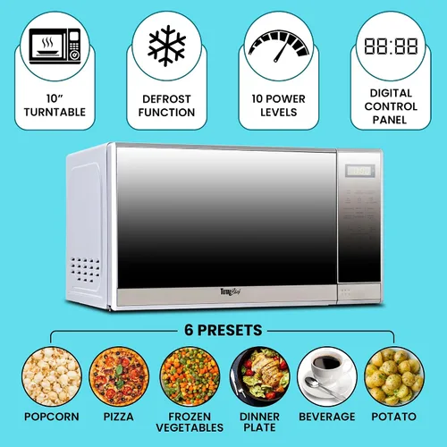 Miniatura 4 de Koolatron - Refrigerador compacto de 3.1 pies cúbicos + combo de microondas de 700 W: incluye nevera/congelador de respaldo plano blanco +