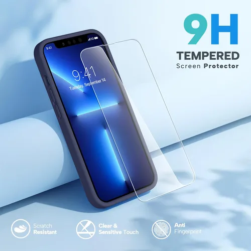 Miniatura 7 de Miracase - Funda diseñada para iPhone 13 Pro Max con protector de pantalla, [forro interior de microfibra suave antiarañazos], funda protectora
