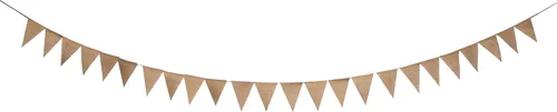Miniatura 2 de Mandala Crafts Banderines de arpillera de arpillera con forma de triángulo, banderines de arpillera, banderines de arpillera en blanco