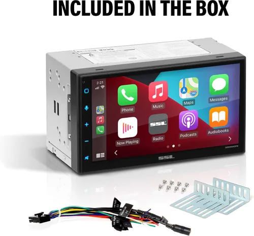 Miniatura 6 de Sound Storm Laboratories DDCP62 Estéreo para automóvil - Apple CarPlay, doble Din, pantalla táctil capacitiva de 6.2 pulgadas, Bluetooth, sin