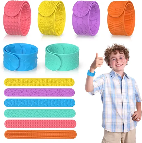 Pulseras de silicona texturizada, juguetes sensoriales para niños y adultos, herramientas calmantes para autismo, TDAH, ansiedad y estrés, juguetes