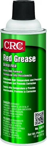 Miniatura 5 de CRC Red Grease 03079 - 11 WT OZ, lubricante en aerosol multiusos, color rojo para una fácil inspección visual