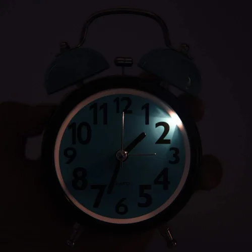 Miniatura 7 de Boquite Reloj despertador, reloj despertador mecánico, doble ultra silencioso reloj despertador mecánico movimiento de cuarzo escritorio mesa reloj