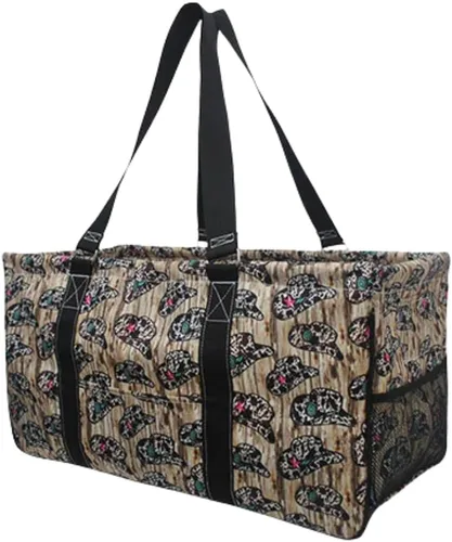 Miniatura 24 de NGIL Bolsa de comestibles reutilizable extra grande plegable de gran tamaño para comestibles, almacenamiento, picnic, playa, Flecha-negro