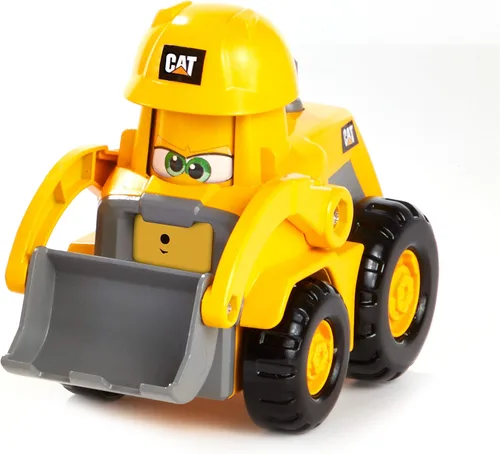 Miniatura 8 de CAT Juguetes de Construcción, Junior Crew Construction Pals Camión Volquete Vehículo Educativo Preescolar con Sonidos Vroom para Niños y Cara