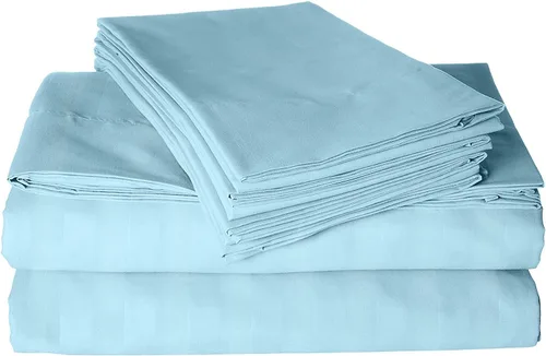 Miniatura 2 de Elegant Comfort 1500 Premier resistente a las arrugas y a la decoloración, juego de sábanas de lujo suave y sedoso de calidad de hotel a rayas
