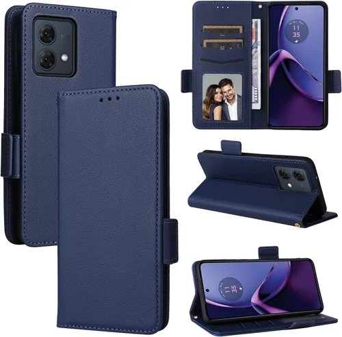 Miniatura 266 de Funda de piel sintética compatible con Motorola Moto E22 4G, funda de piel sintética compatible con Motorola Moto E22i 4G, color negro